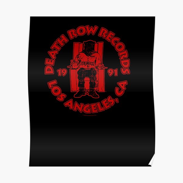 Vintage Gift Death Row Records Blood Drip Circle Logo Poster RB0310 product Offical death row records Merch