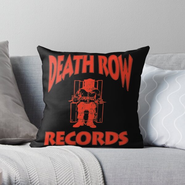 Death Row Records - Red Version Throw Pillow RB0310 product Offical death row records Merch