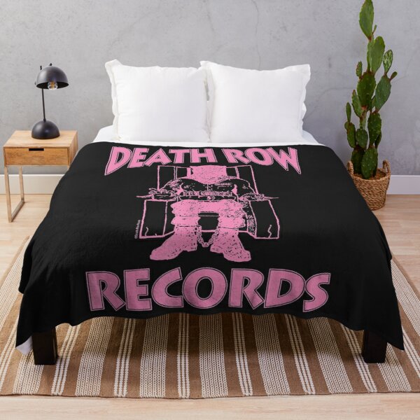 Death row records logo pink Throw Blanket RB0310 product Offical death row records Merch